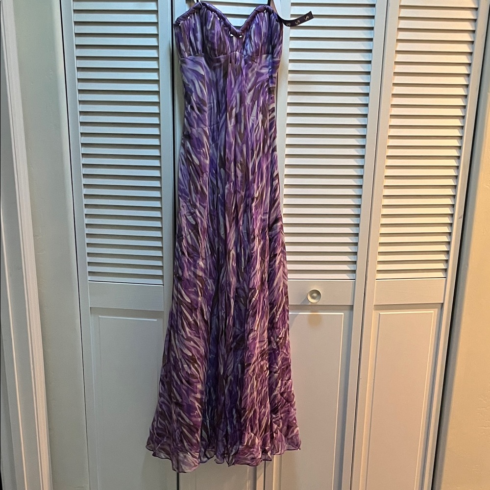 Laundry By Shelli Segal Purple Maxi Dress